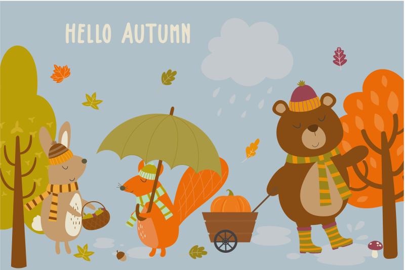 Hello Autumn By Poppymoon Design Thehungryjpeg