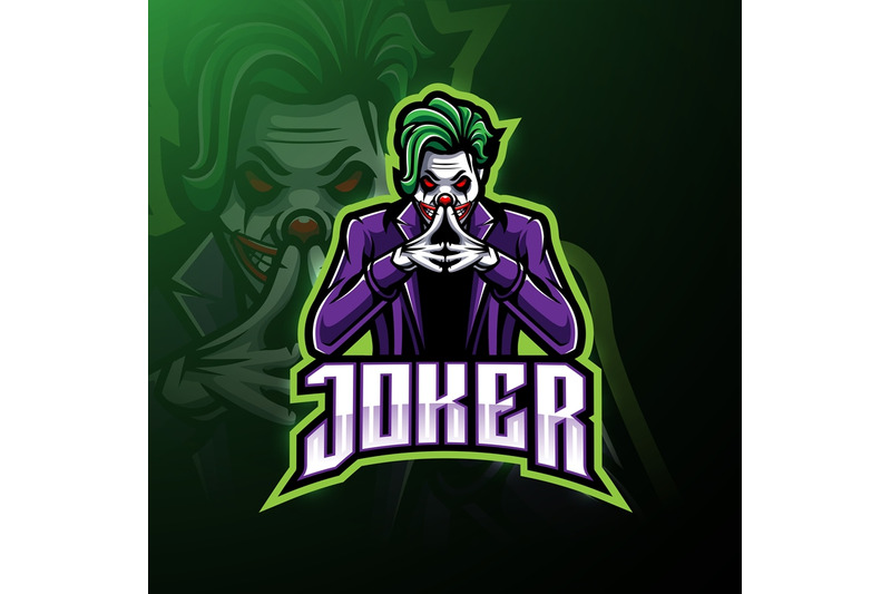 Joker Esport Mascot Logo Design By Visink TheHungryJPEG