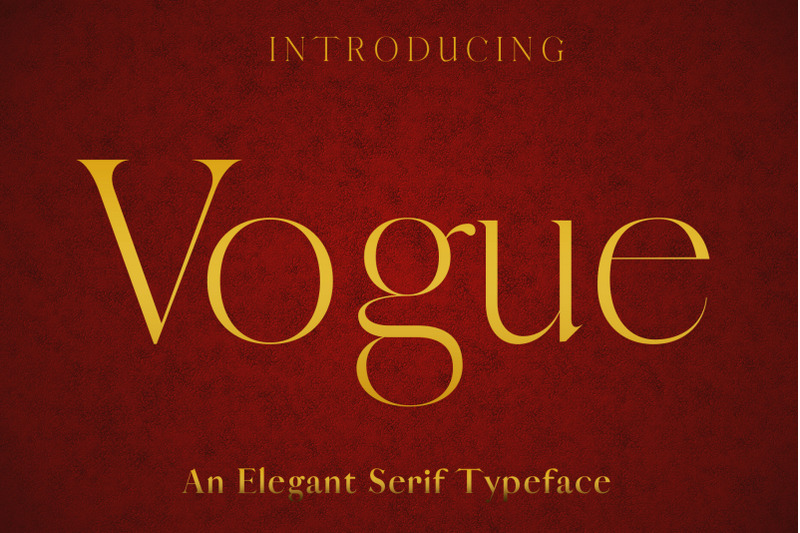 VOGUE An Elegant Typeface By Dene Studios TheHungryJPEG