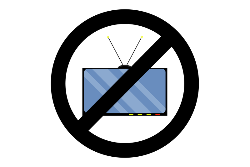 Not Tv Icon By 09910190 TheHungryJPEG
