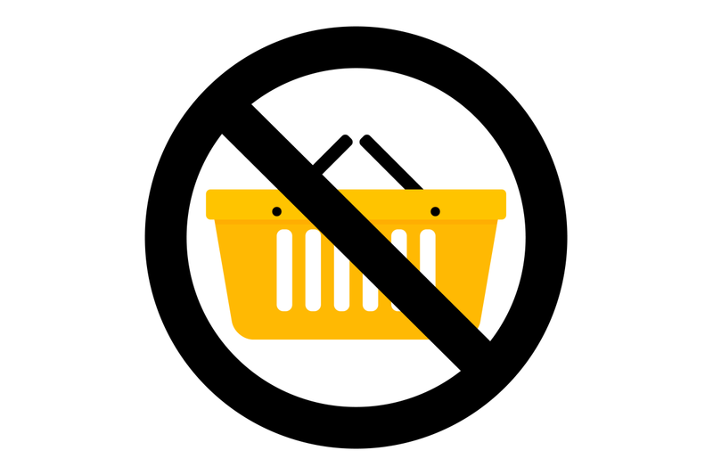 Not Shopping Icon By 09910190 TheHungryJPEG