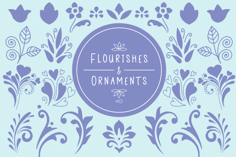 Flourishes And Ornaments By Carrtoonz Thehungryjpeg