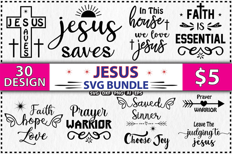 Jesus SVG Design Bundle By Orpitabd TheHungryJPEG