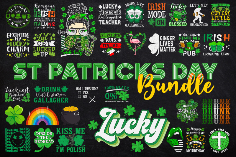 St Patricks Day SVG Bundle By ChippoaDesign TheHungryJPEG