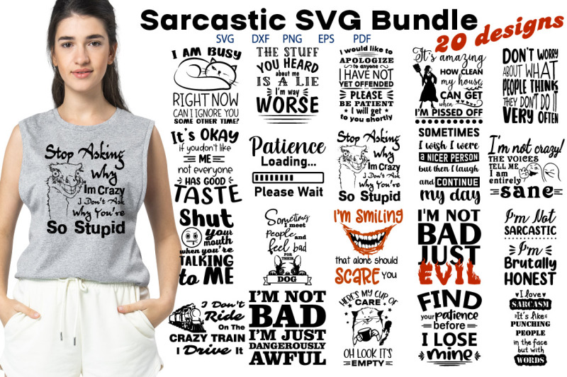 Sarcastic Sassy Funny Quotes Svg Bundle By Julydigitalimages