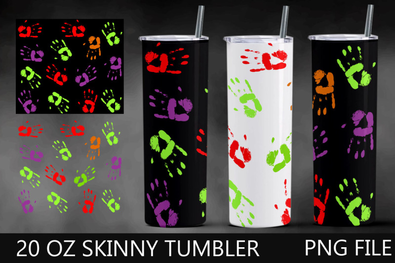 Halloween Tumbler Wrap Oz Skinny Tumbler Spooky Tumbler By Ananas