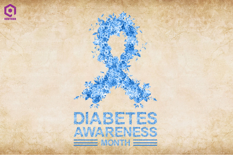 Floral Ribbon Diabetes Awareness By ChippoaDesign TheHungryJPEG