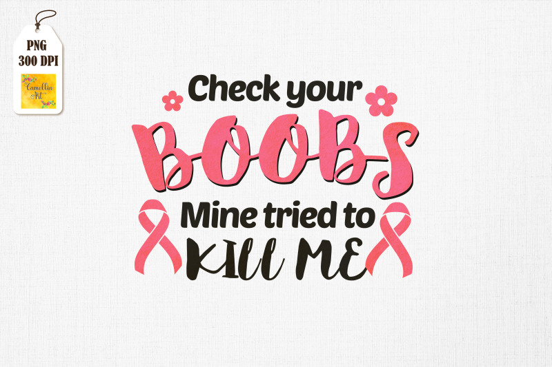 Breast Cancer Check Your Boobs By Mulew Art Thehungryjpeg