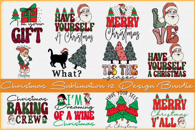 Christmas Sublimation Bundle By Jasim TheHungryJPEG