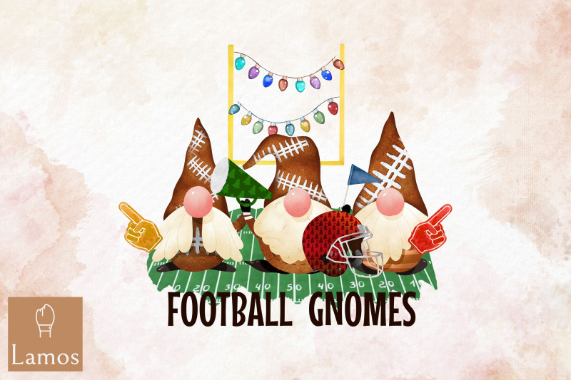 Football Gnomes Christmas By Zemira Thehungryjpeg