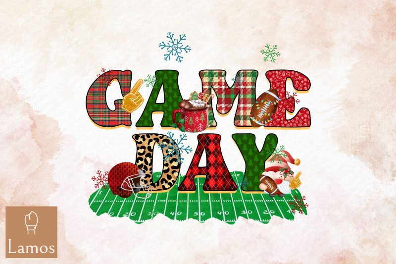 Gameday Football Christmas By Zemira Thehungryjpeg