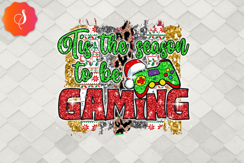 Tis The Season To Be Gaming By Zemira Thehungryjpeg