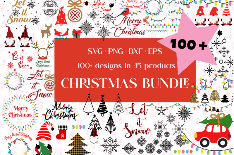 Christmas Bundle Svg Designs Pack By Svgpouch Thehungryjpeg