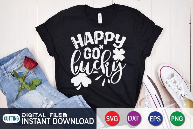 Happy Go Lucky Svg By Funnysvgcrafts Thehungryjpeg