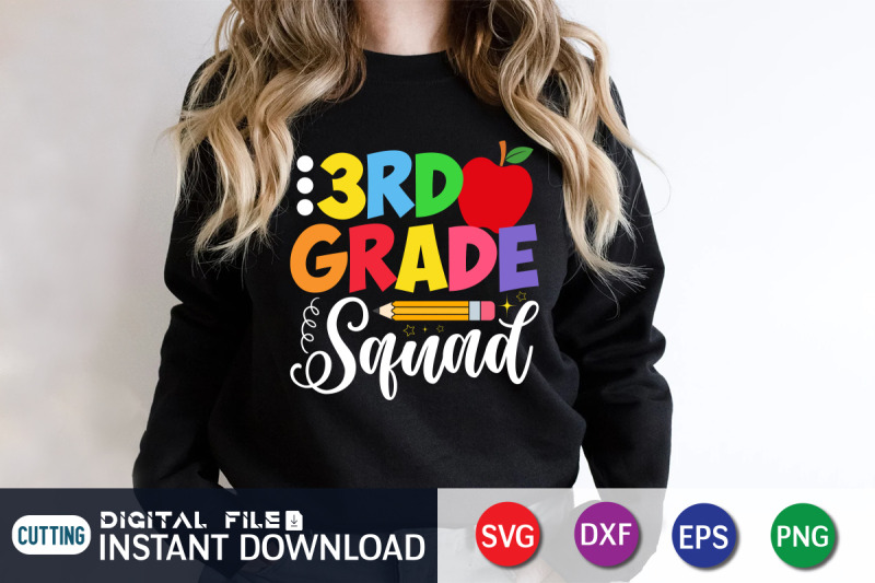 Rd Grade Squad Svg By Funnysvgcrafts Thehungryjpeg