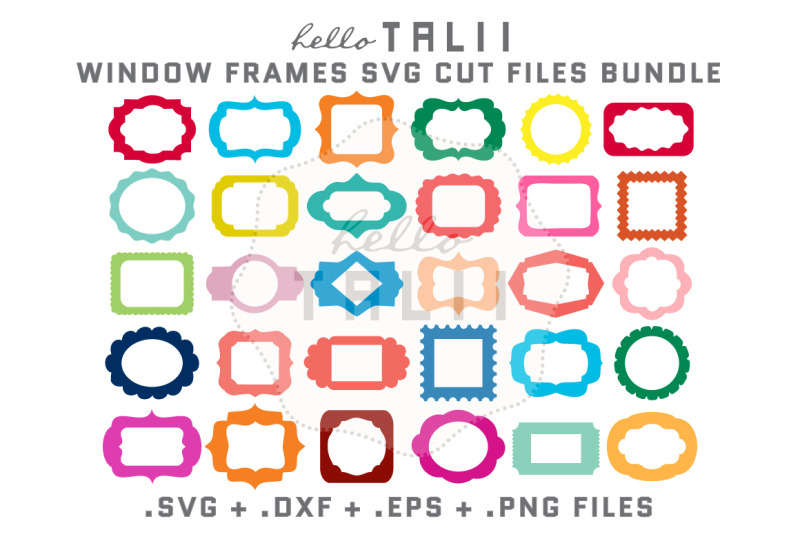 Window Frames Svg Cut Files Bundle By Hello Talii Thehungryjpeg