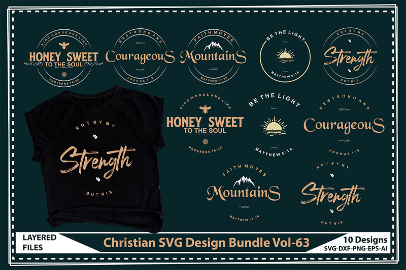 Christian Svg Design Bundle Vol By Teebusiness Thehungryjpeg