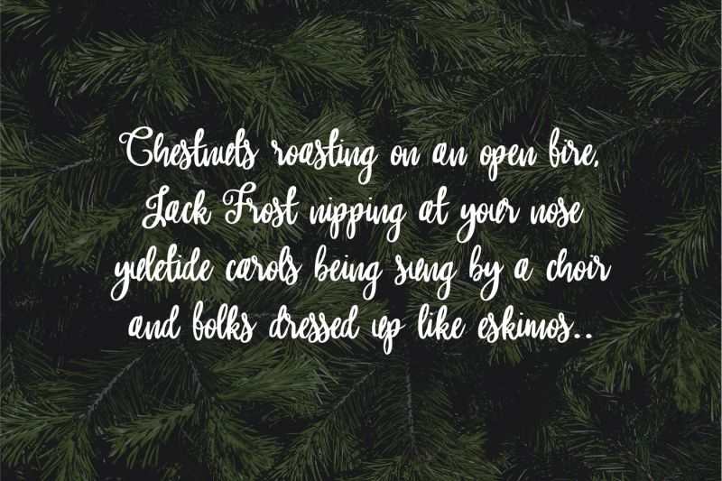 merry & bright christmas font duo