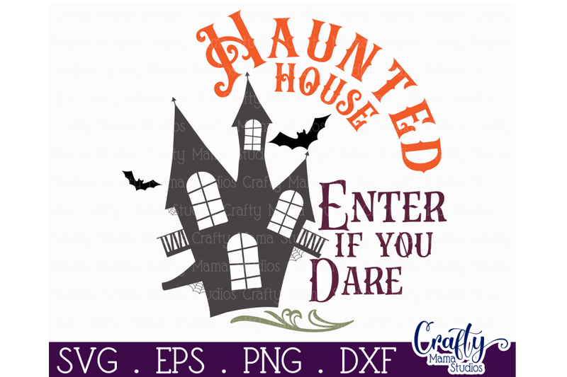 Farmhouse Halloween Round Sign Haunted House File Svg By Crafty Mama