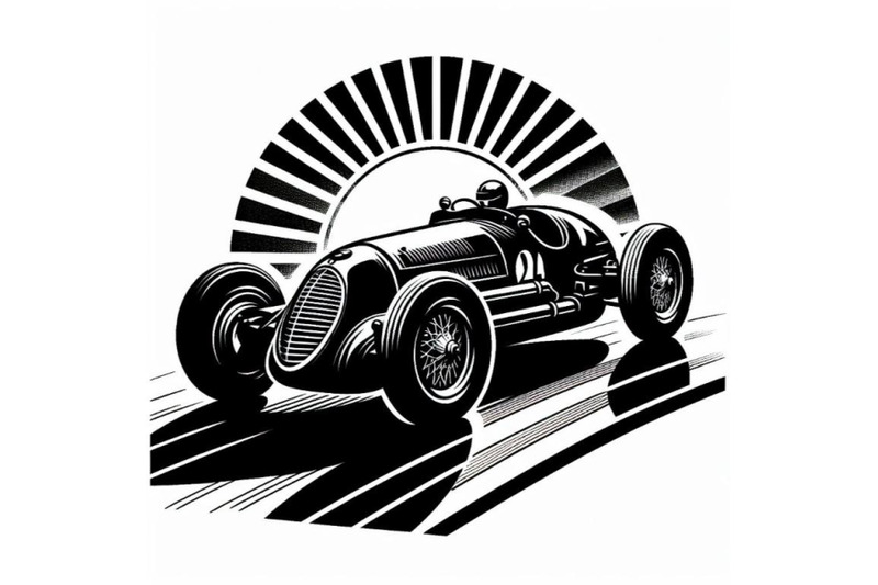 A Bundle Of Retro Race Car Vintage Vector Symbol By Dianaxstoyanova