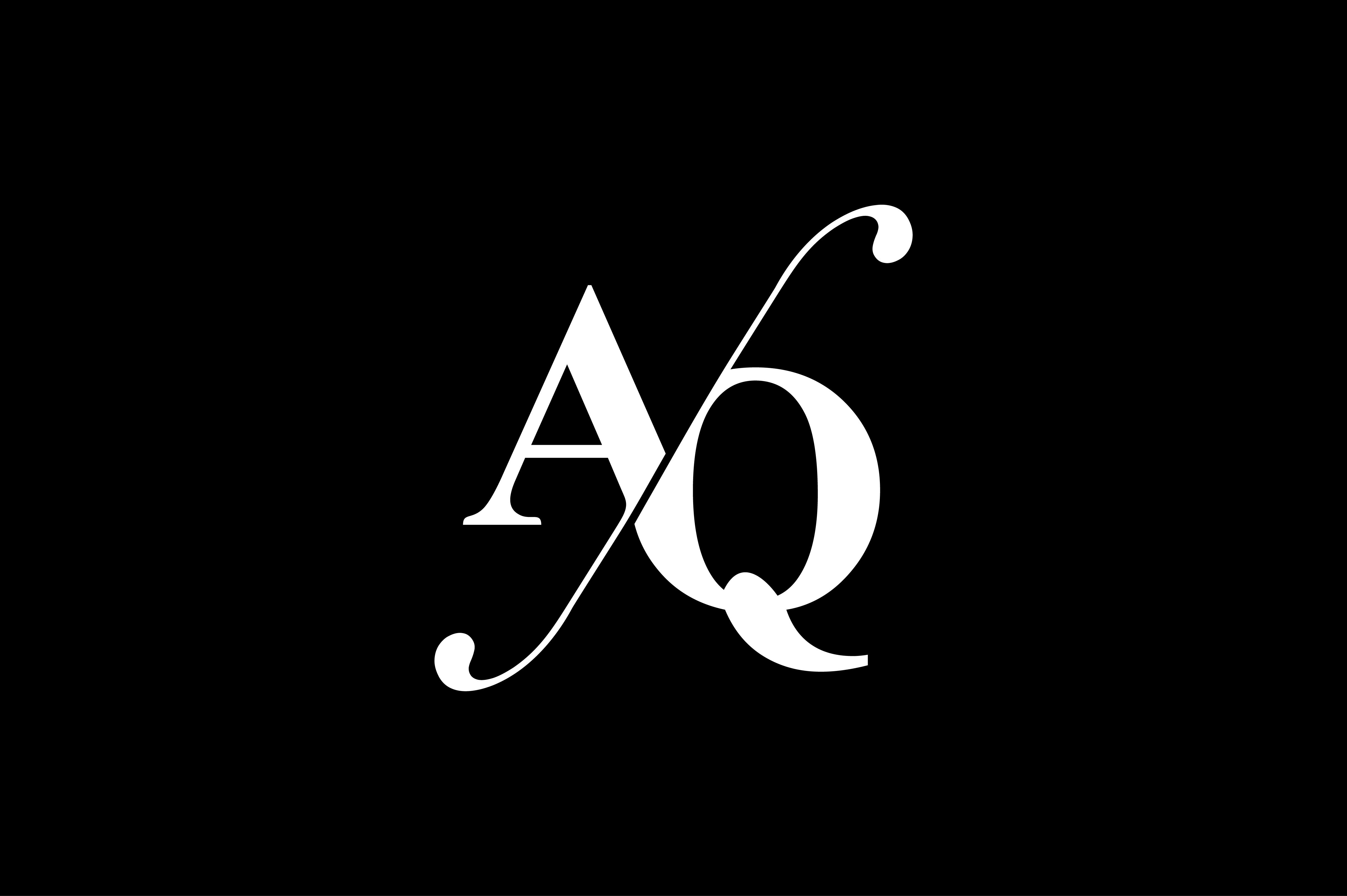 Aq Monogram Logo Design By Vectorseller Thehungryjpeg