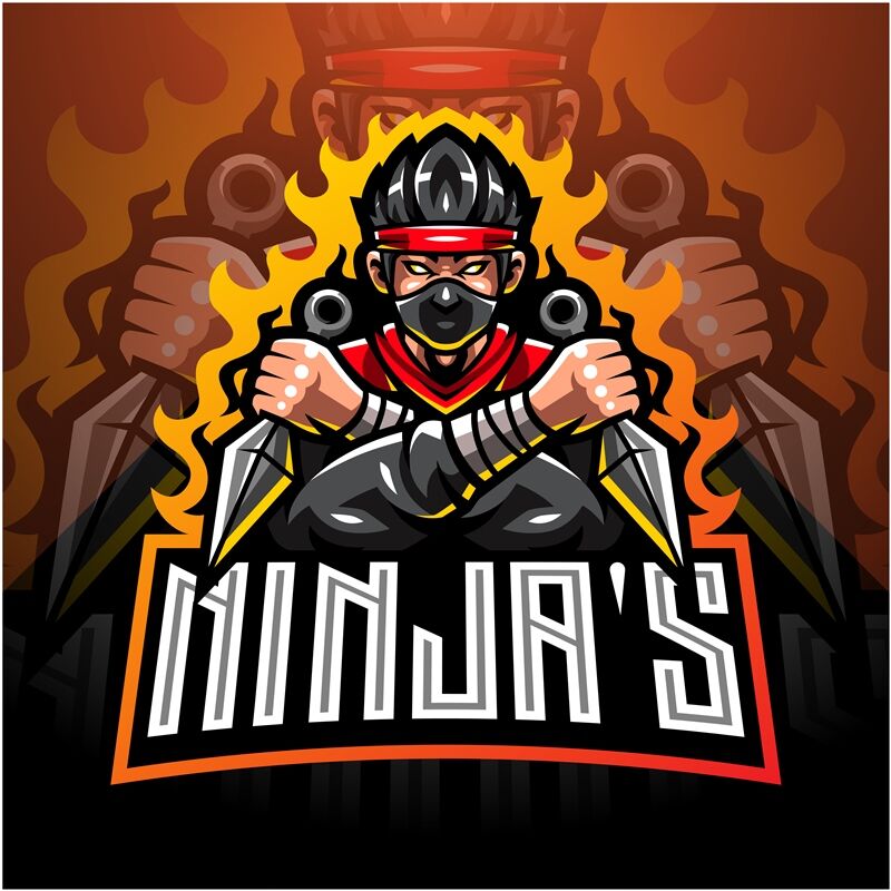 Ninja Esport Mascot Logo By Visink Thehungryjpeg