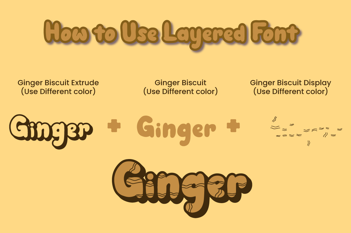ginger biscuit - christmas font
