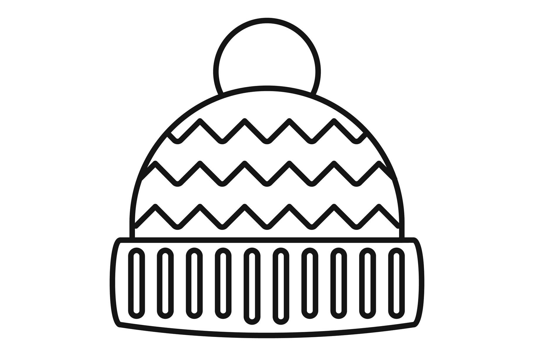 Winter Hat Icon Outline Style By Anatolir56 TheHungryJPEG