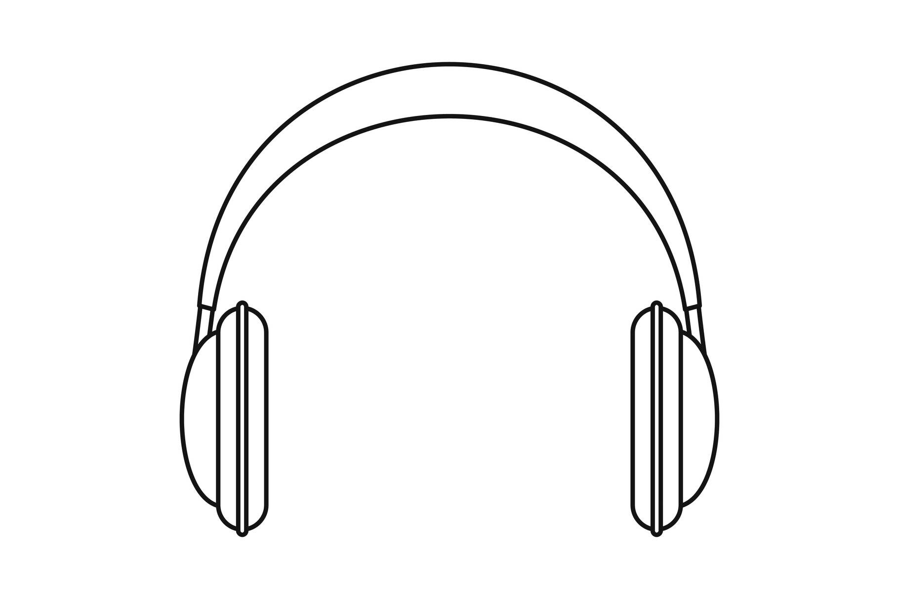 Modern Headphones Icon Outline Style By Anatolir56 TheHungryJPEG