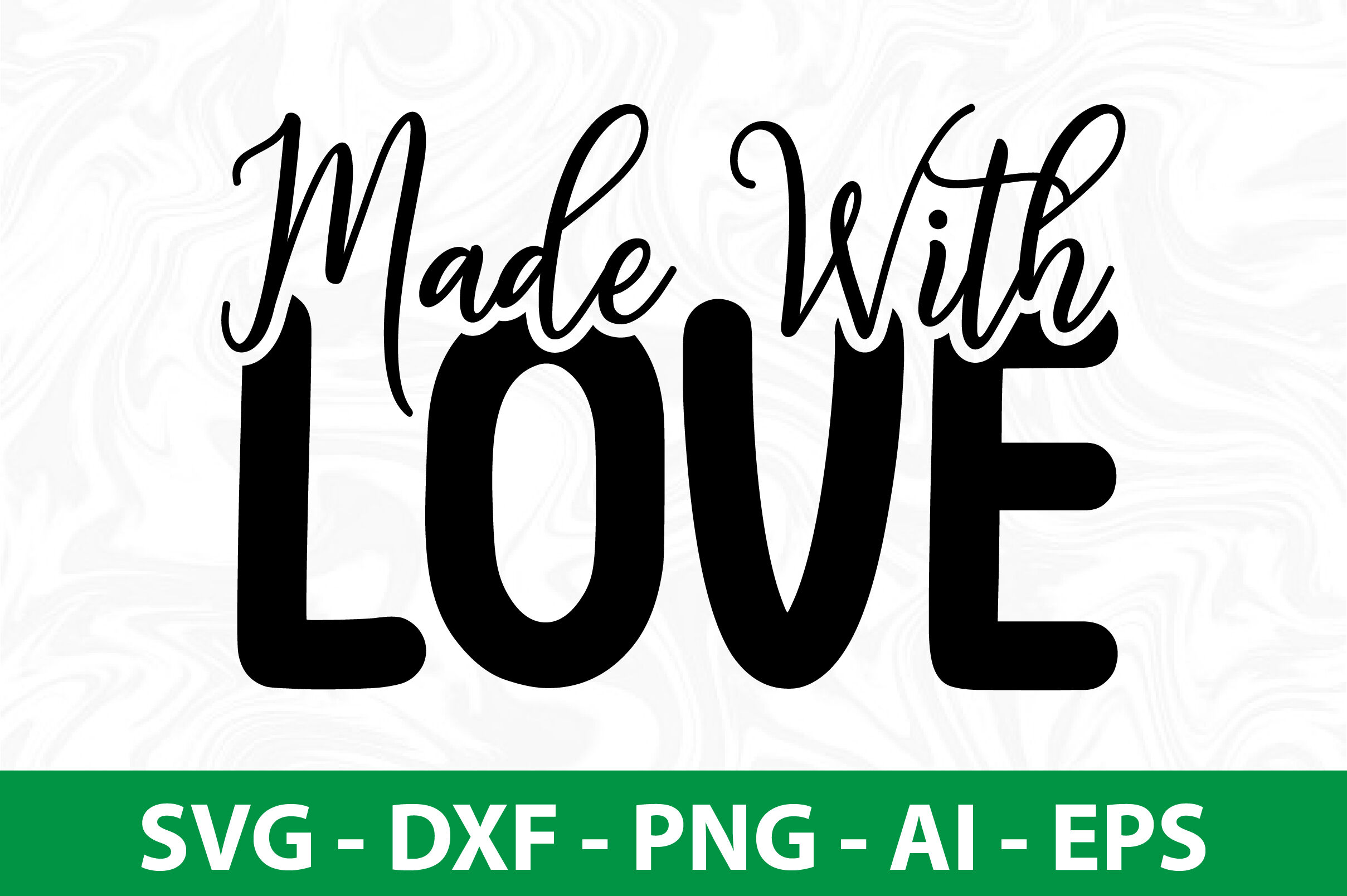 Made With Love Svg Cut File By Orpitabd Thehungryjpeg