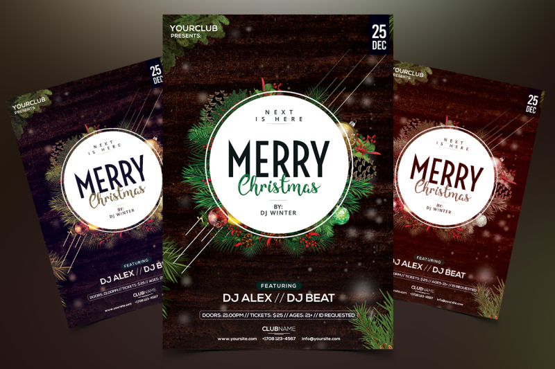 Merry Christmas 2018 - PSD Flyer Template By Fidan Selmani ...