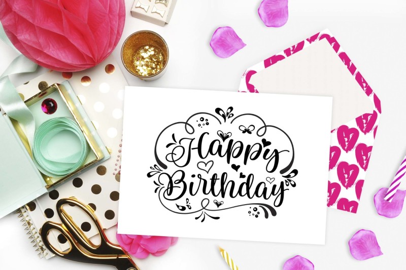 Download Free Free Happy Birthday Svg Dxf Png Eps Crafter File PSD Mockup Template