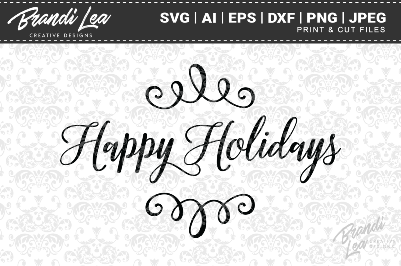 Happy Holidays Svg Cutting Files Design Free Horse Svg Images