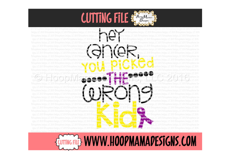 Download Free Hey Cancer You Picked The Wrong Kid Crafter File