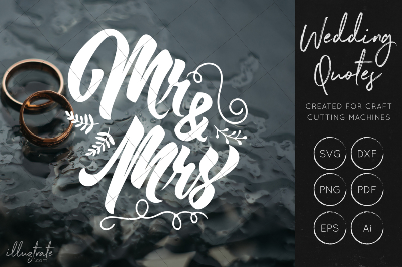 Free Mr And Mrs Svg Cut File Mr Mrs Svg Wedding Quote Wedding Svg Crafter File Free Svg Cut Files The Best Designs