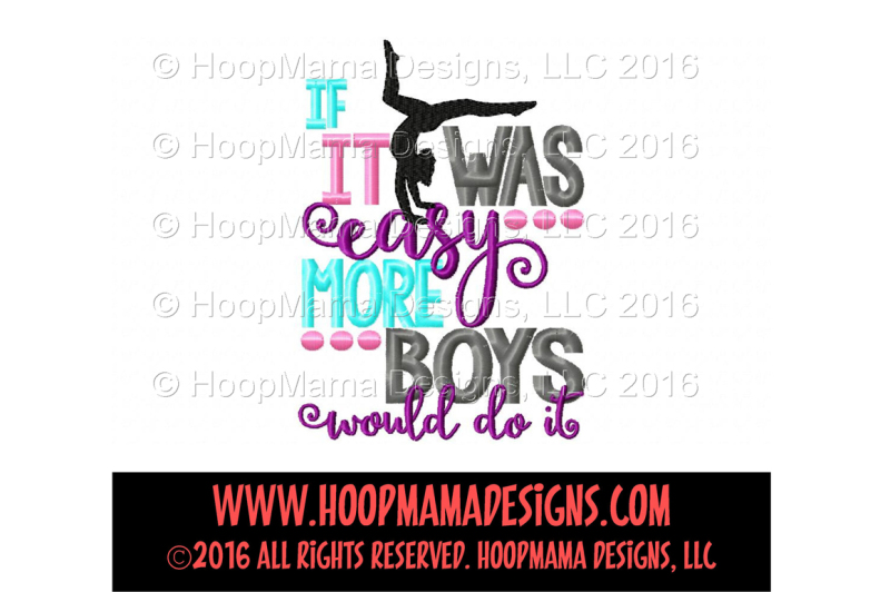 Download Free If It Was Easy More Boys Would Do It Cheer Or Gymnastics Crafter File Free Svg Cut Files For Cricut And Silhouette