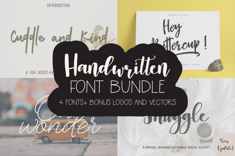Handwritten Font Bundle By The Ink Affair | TheHungryJPEG