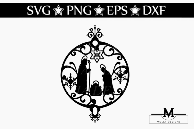 Download Free Nativity Christmas Ornament Svg Crafter File - Free ...