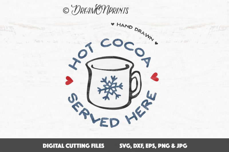 Hot Cocoa Svg Sign Vector Cut Files Design Free Download Svg Files Tea