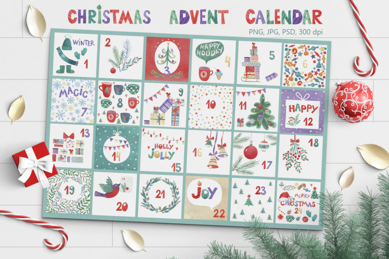 2 Christmas Advent Calendars By Tanya Cherry 