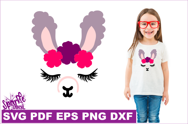 Download Free Llama Svg Dxf Eps Png Llama With A Resting Face Cut File Cricut Silhouette PSD Mockup Template