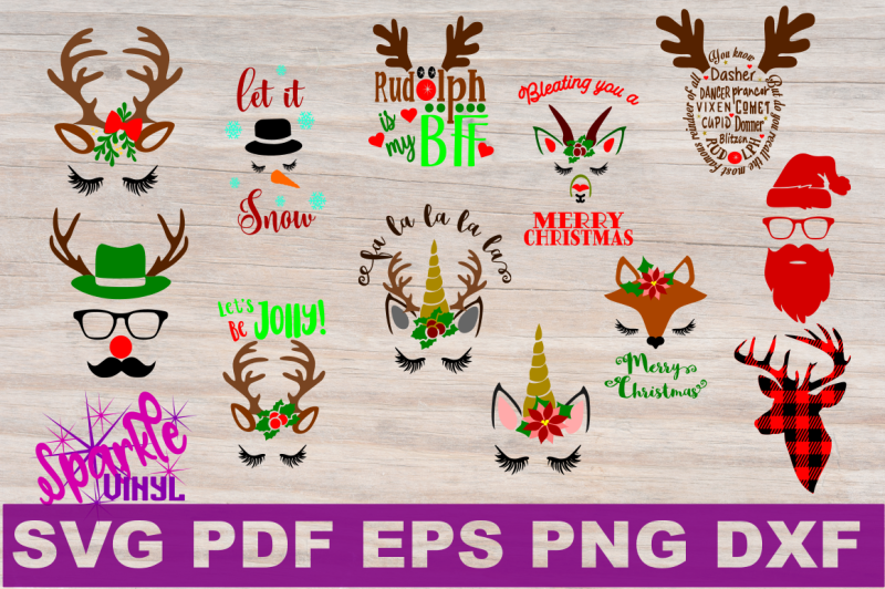 Download Free Svg Christmas Bundle Christmas Svg Bundle Files For Cricut Or Silhouette Featuring Plaid Reindeer Unicorns Santa Goat And Snowman Svg Svg Files Free Downloads PSD Mockup Templates