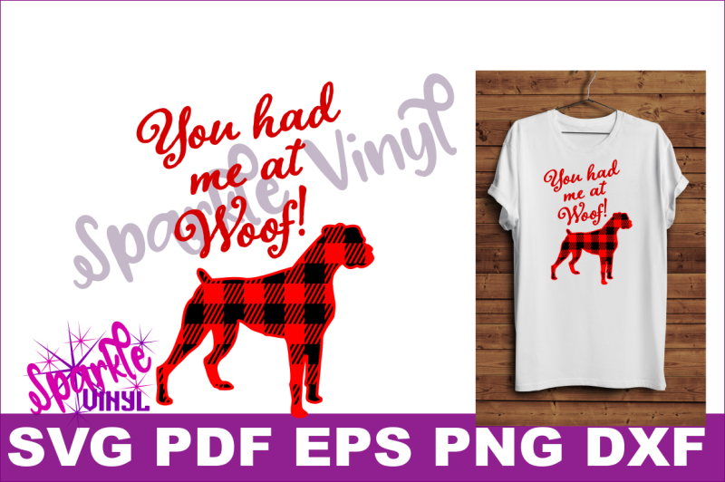 Download Free Buffalo Plaid Boxer Dog Svg You Had Me At Woof Boxer Dog Gift Boxer Dog Buffalo Plaid Svg Boxer Dog Shirt Svg Files For Cricut For Silhouette Crafter File