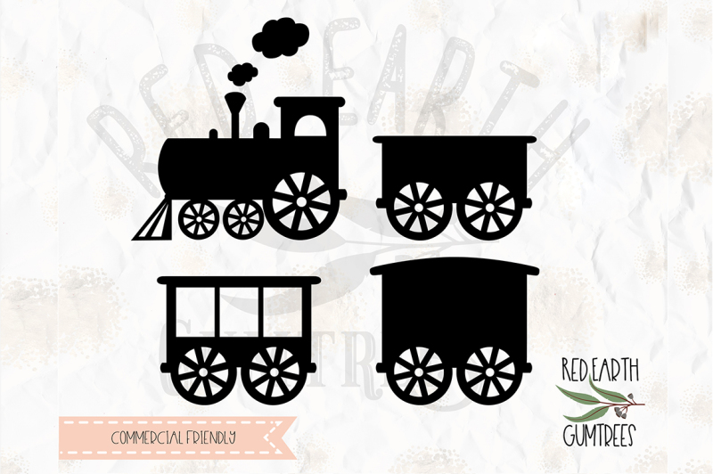 Download Free Train Set Cut File In Svg Dxf Png Pdf Eps Formats Crafter File Free Svg Cut Files SVG, PNG, EPS, DXF File