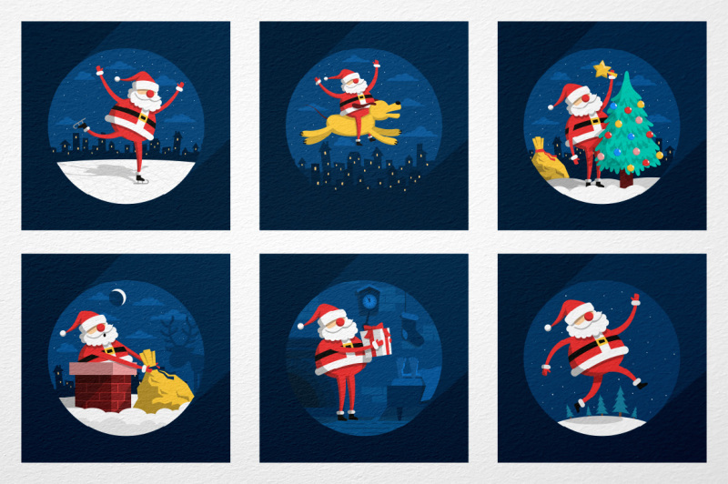 Santa Claus situations By Agor2012 | TheHungryJPEG