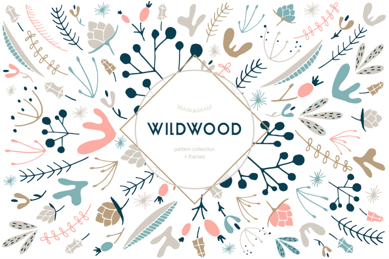 Wildwood pattern collection By ElviNova | TheHungryJPEG