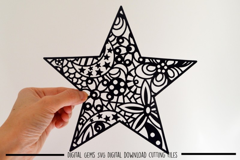 Free Star Paper Cut Svg Dxf Eps Files Crafter File