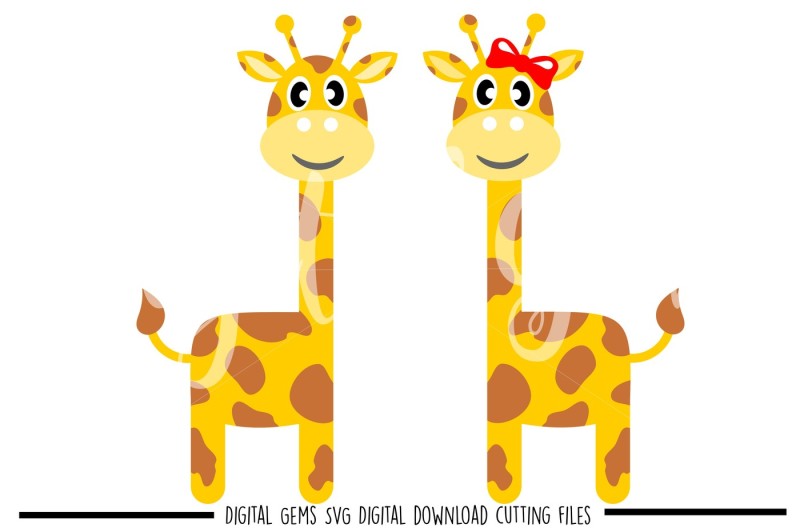 Giraffe SVG / DXF / EPS / PNG Files By Digital Gems | TheHungryJPEG.com