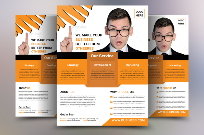 Business Flyer Template - M1 By Ayme Designs | TheHungryJPEG