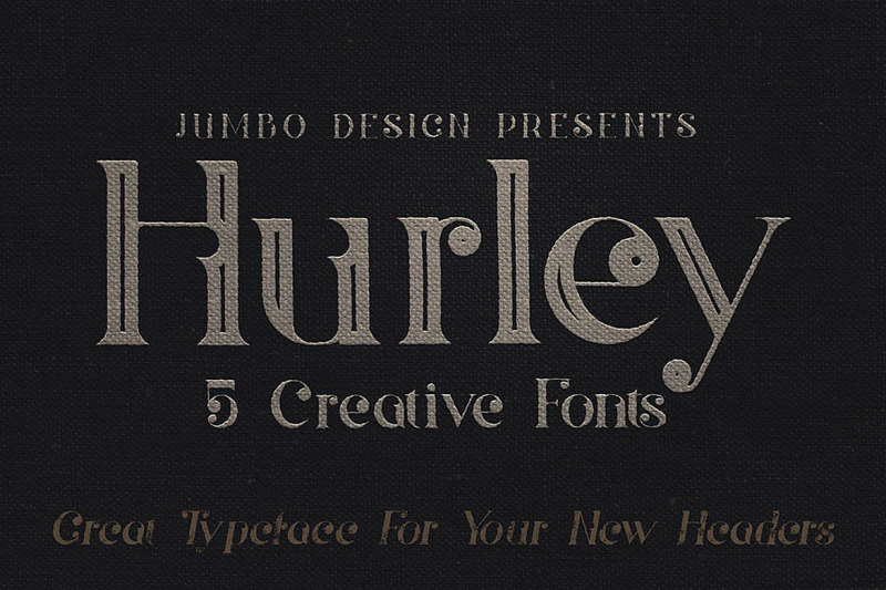Hurley Vintage Style Font By Cruzine Design Thehungryjpeg Com